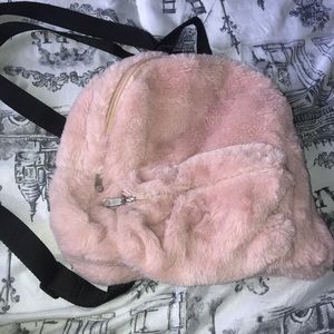 Plush mini backpack
